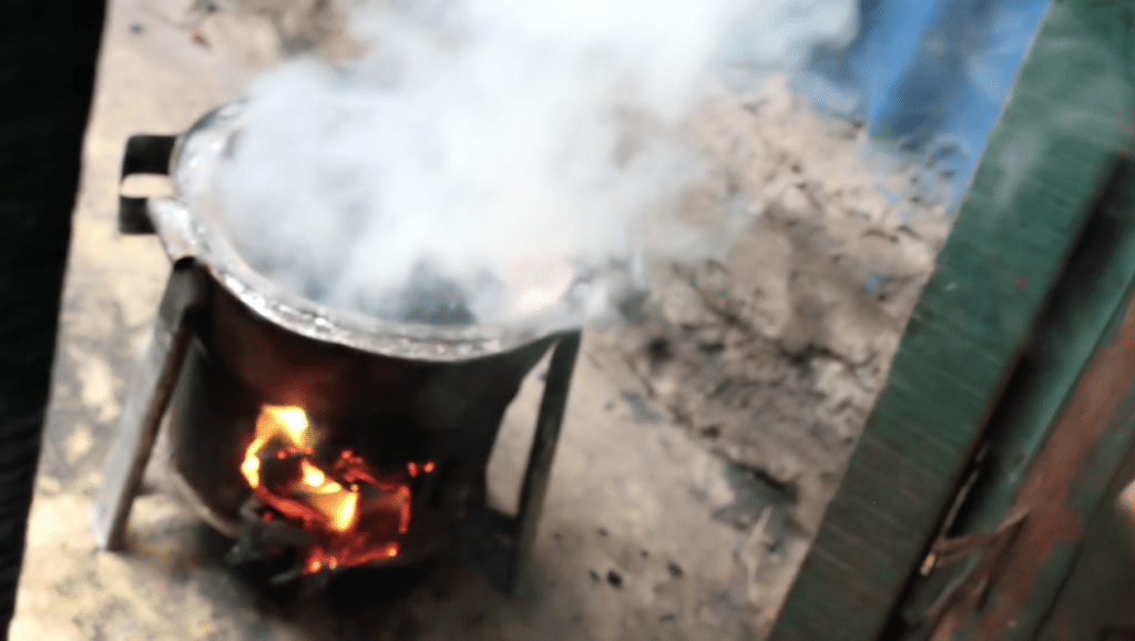 Burning Briquettes