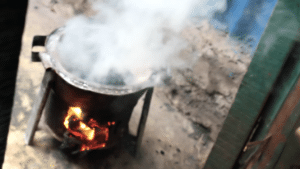 Burning Briquettes
