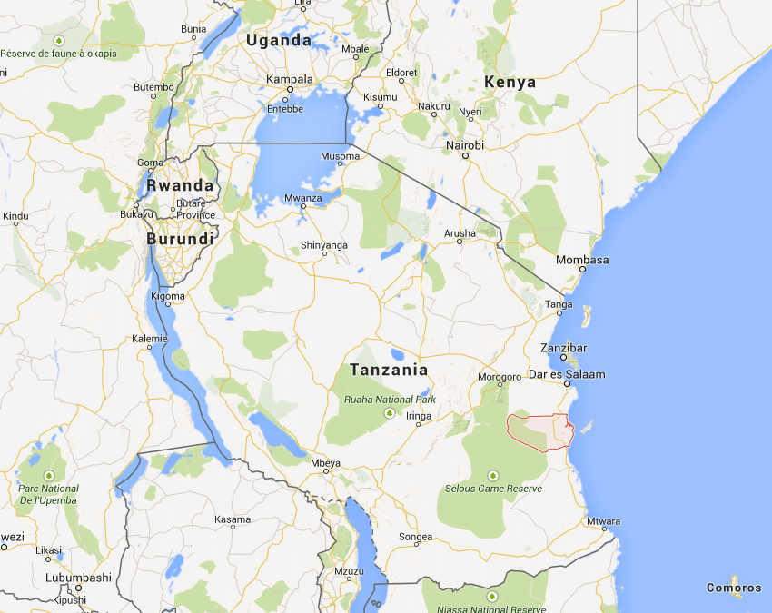 Map of Eastern Africa