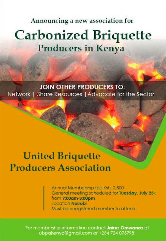 Association for Carbonized Briquette Producers in Kenya